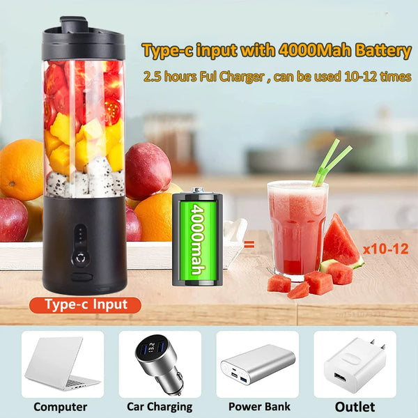 QuickBlend - Your On-the-Go Solution for Fresh, Healthy Smoothies Anytime, Anywhere